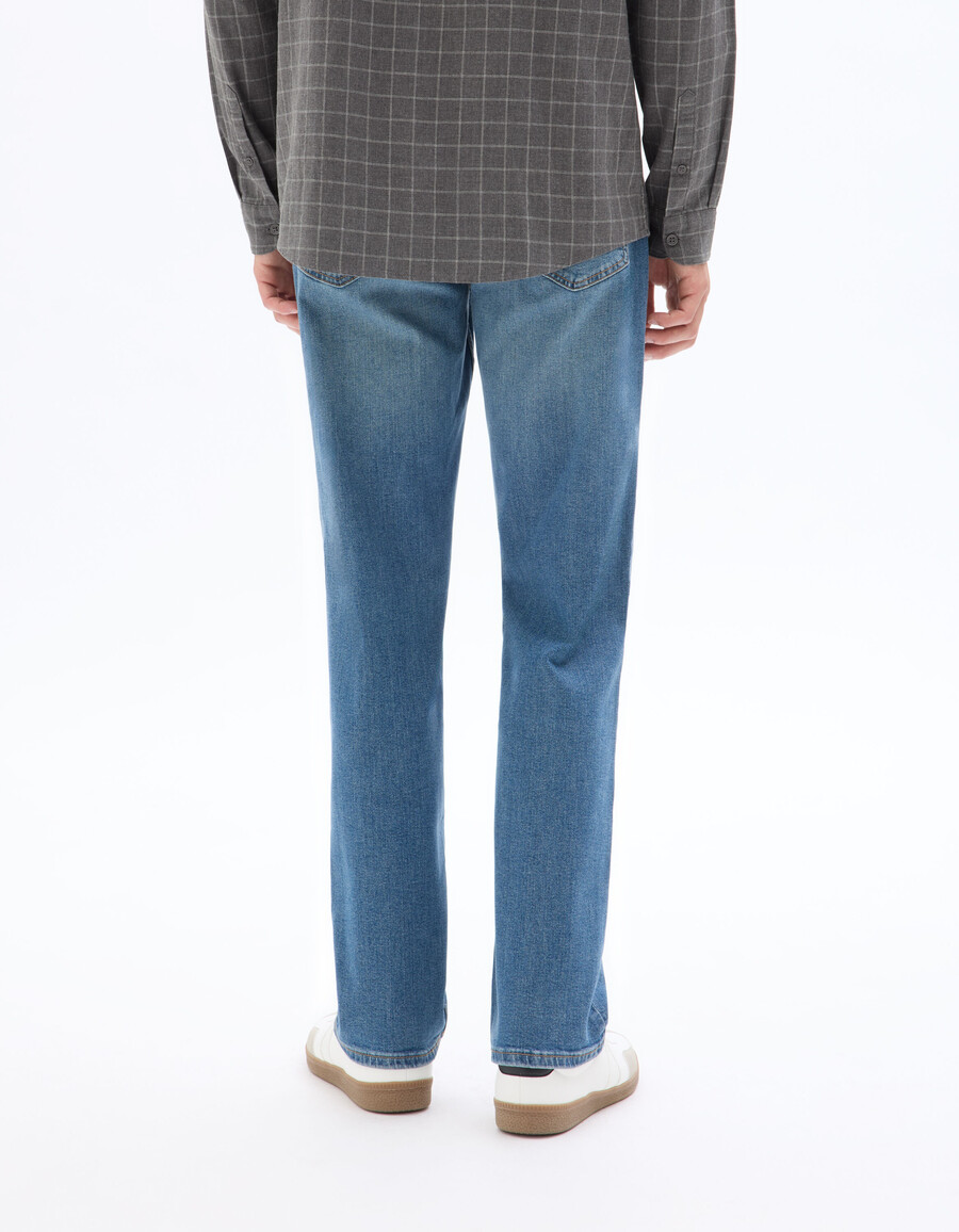gerade geschnittene stretch-baumwolljeans
