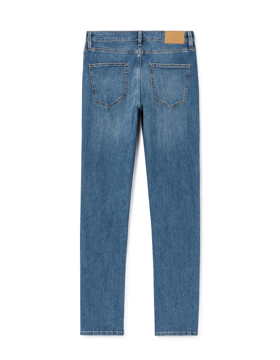 gerade geschnittene stretch-baumwolljeans