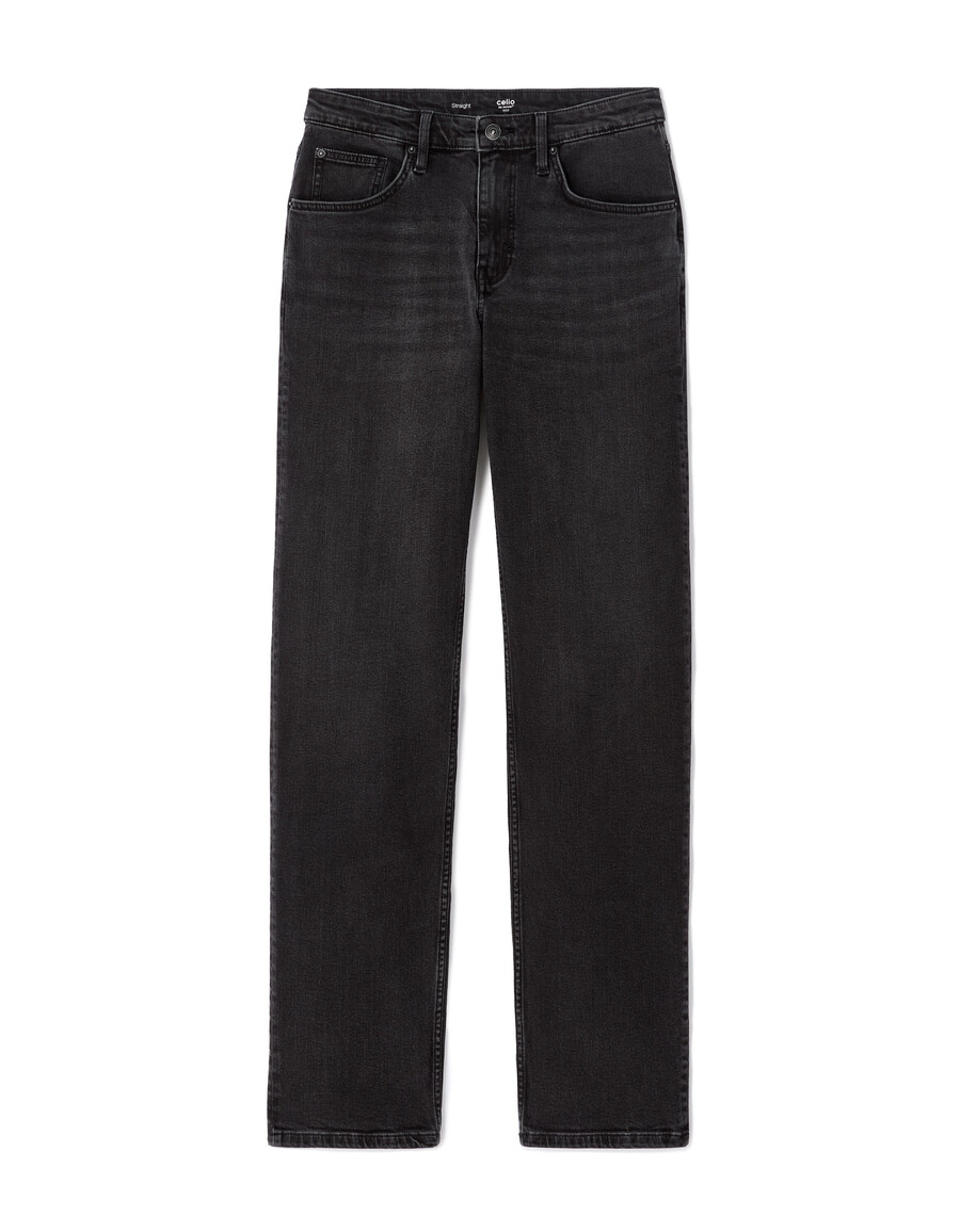 gerade geschnittene stretch-baumwolljeans