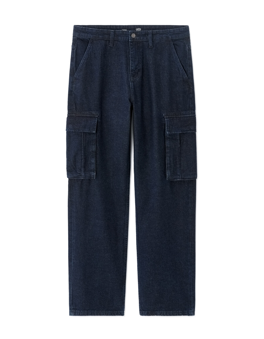 cargo-jeans aus 100 baumwolle