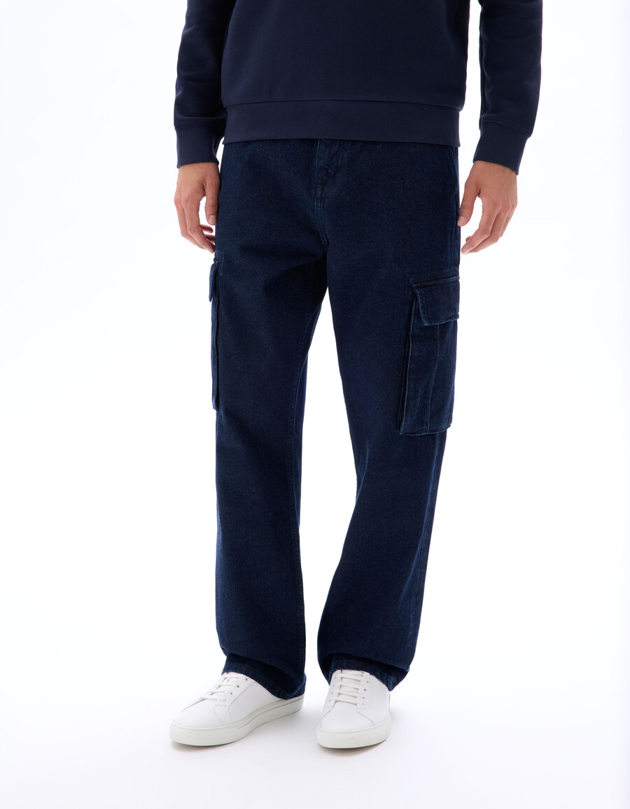 cargo-jeans aus 100 baumwolle