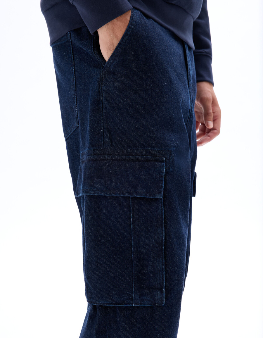 cargo-jeans aus 100 baumwolle