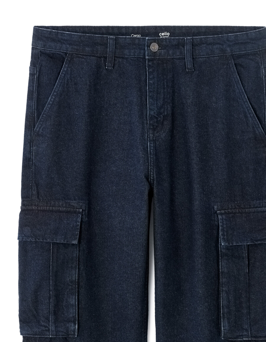 cargo-jeans aus 100 baumwolle