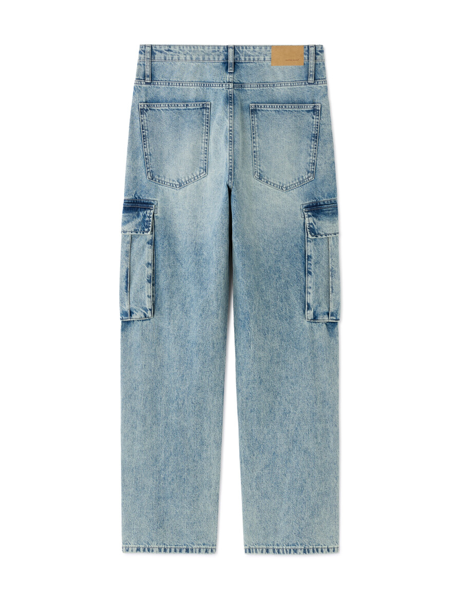 cargo-jeans aus 100 baumwolle