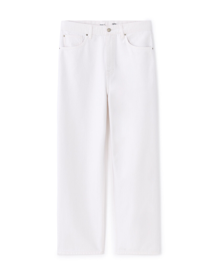 baggy stretch-baumwolljeans