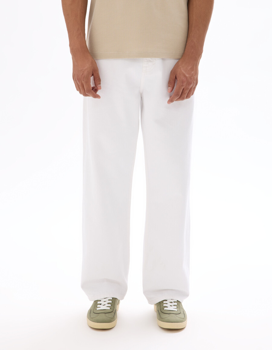 baggy stretch-baumwolljeans