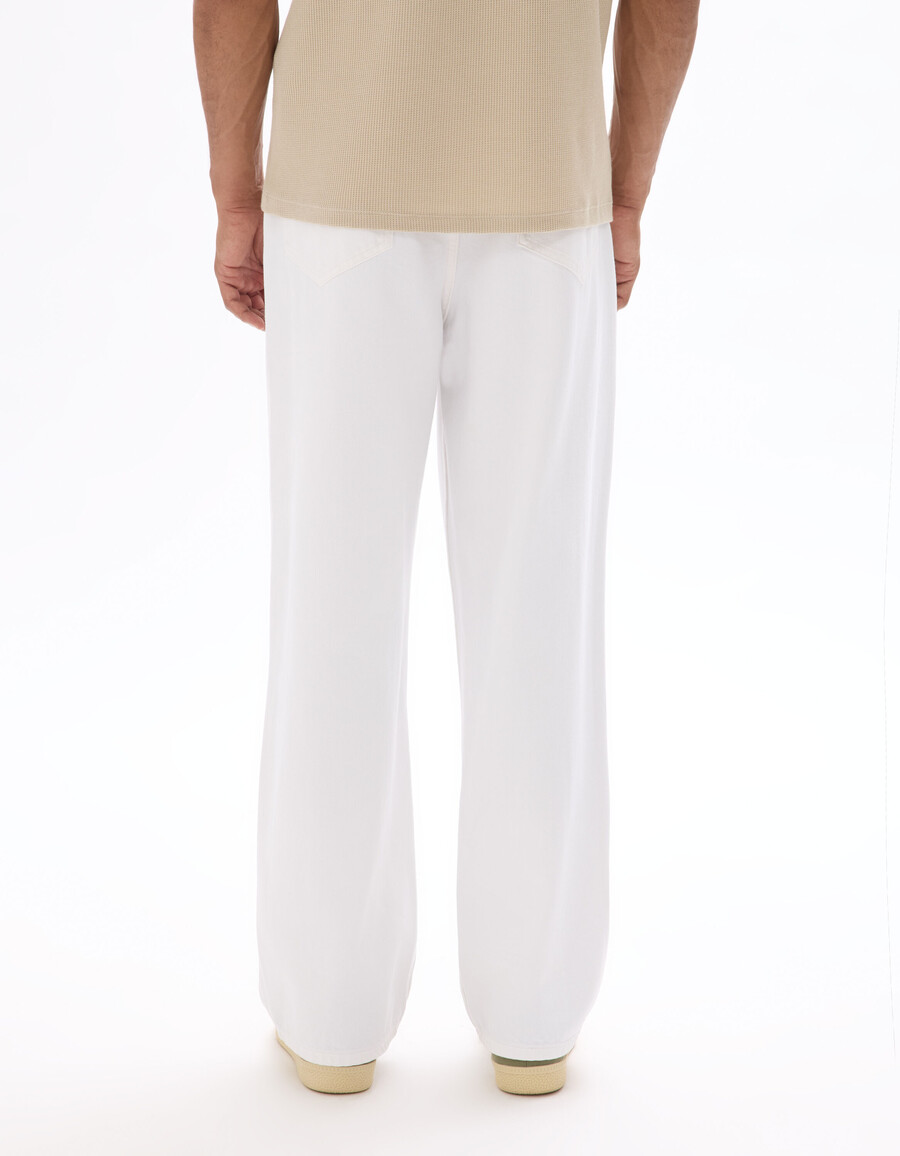 baggy stretch-baumwolljeans
