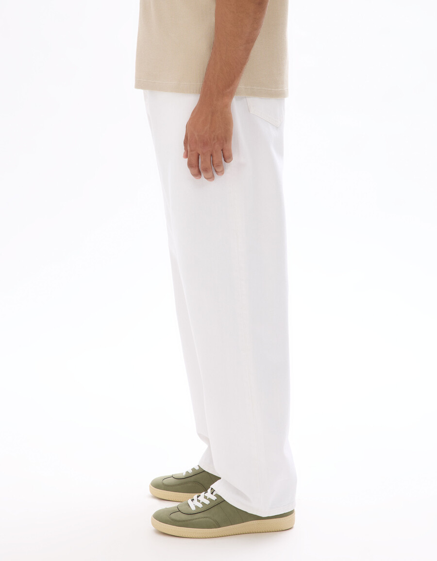 baggy stretch-baumwolljeans