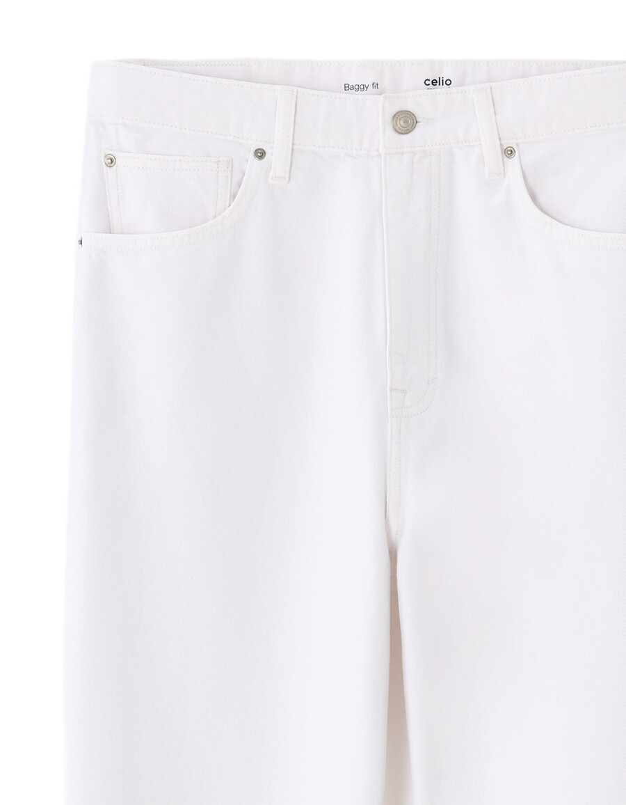 baggy stretch-baumwolljeans