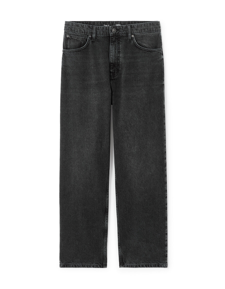 baggy stretch-baumwolljeans