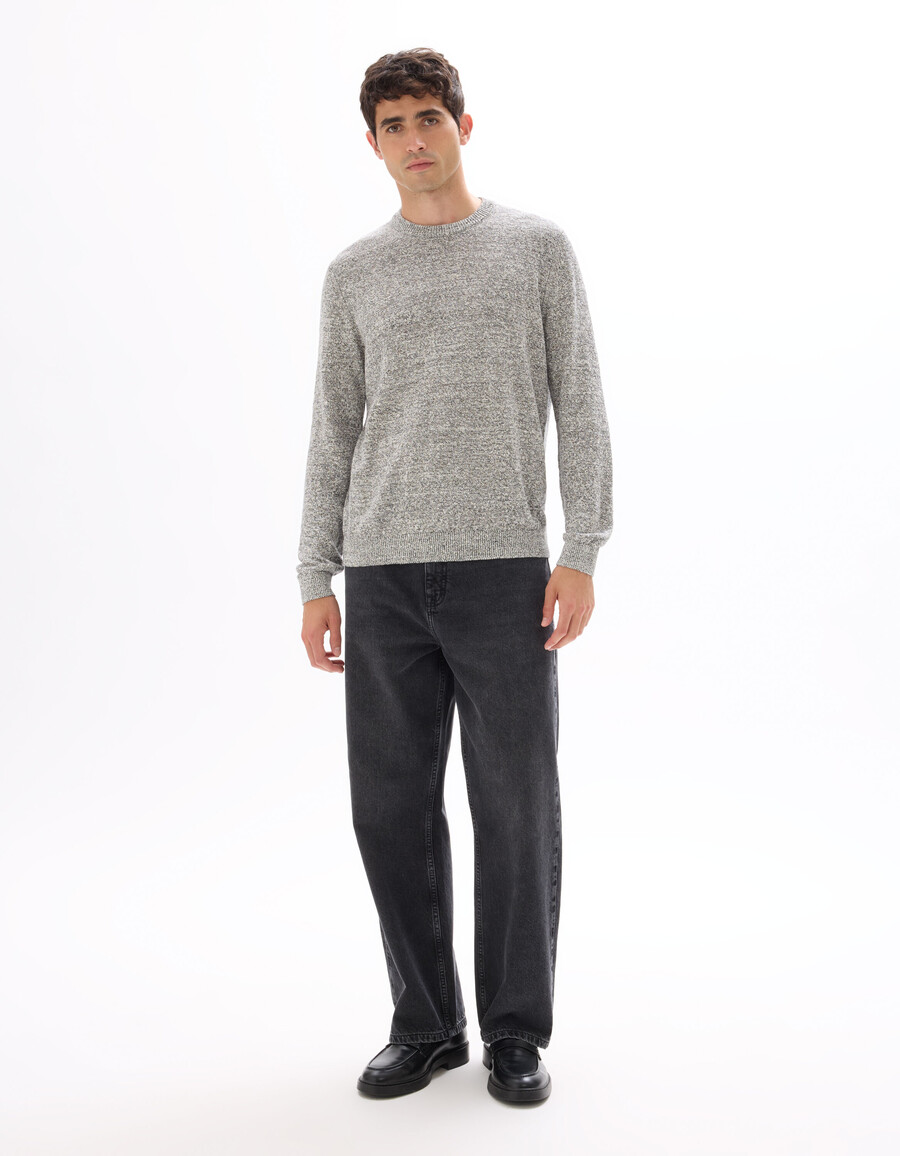 baggy stretch-baumwolljeans