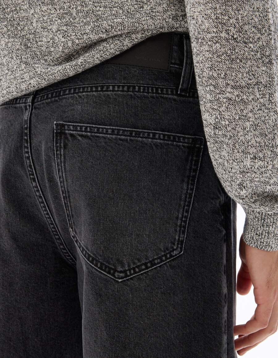 baggy stretch-baumwolljeans