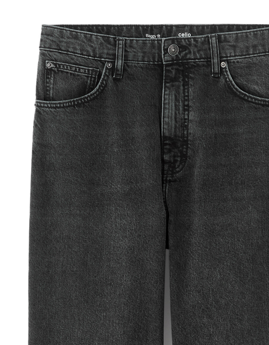 baggy stretch-baumwolljeans