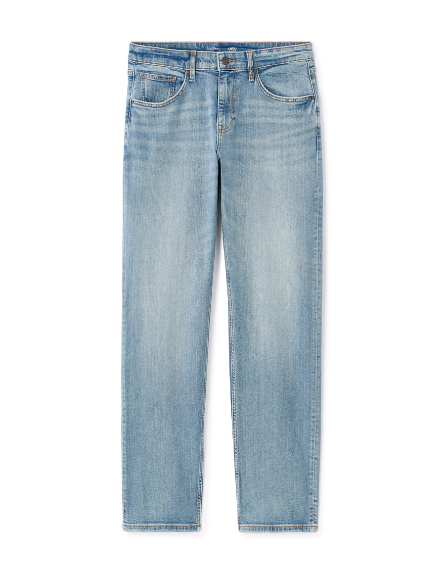 gerade geschnittene stretch-baumwolljeans
