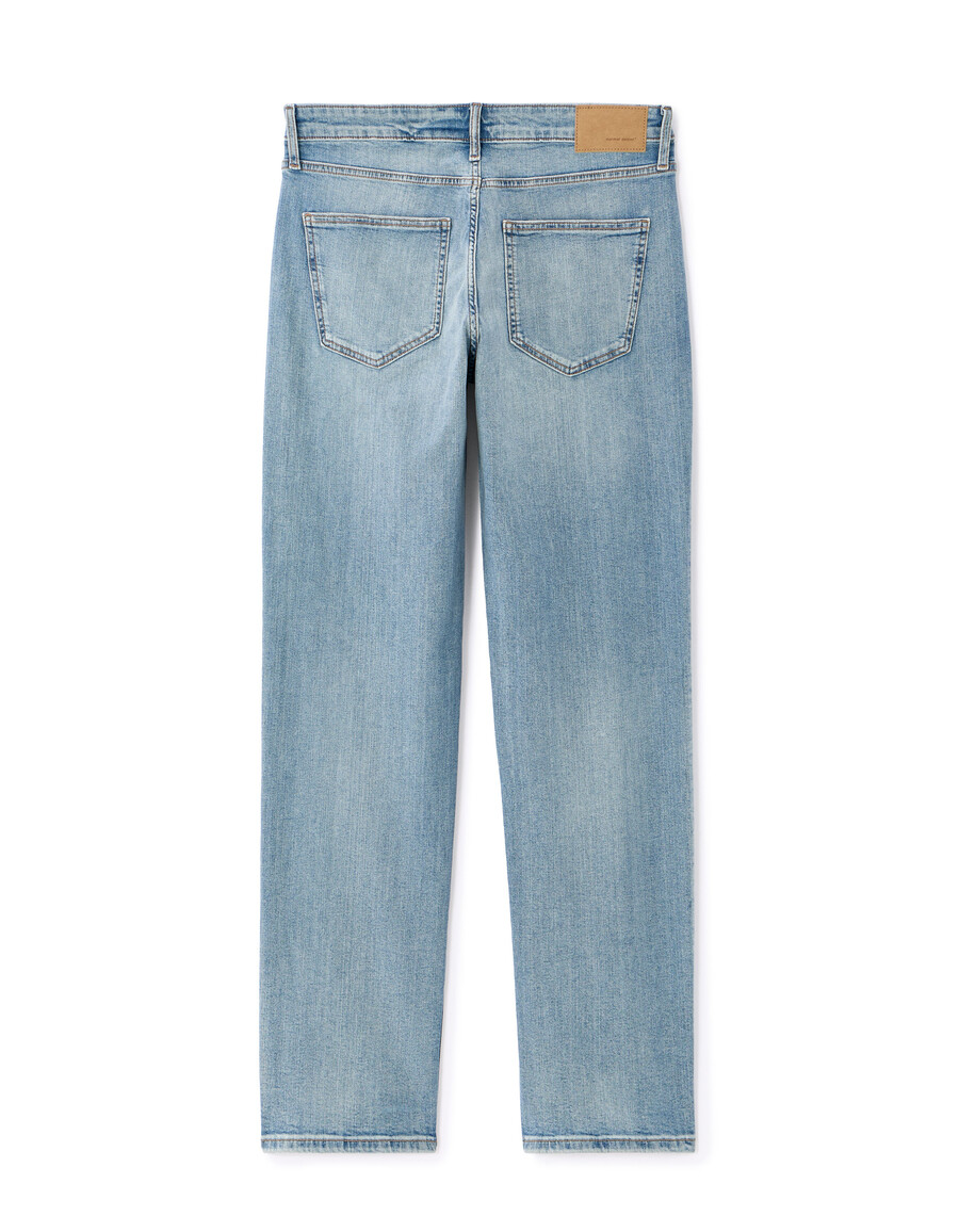 gerade geschnittene stretch-baumwolljeans