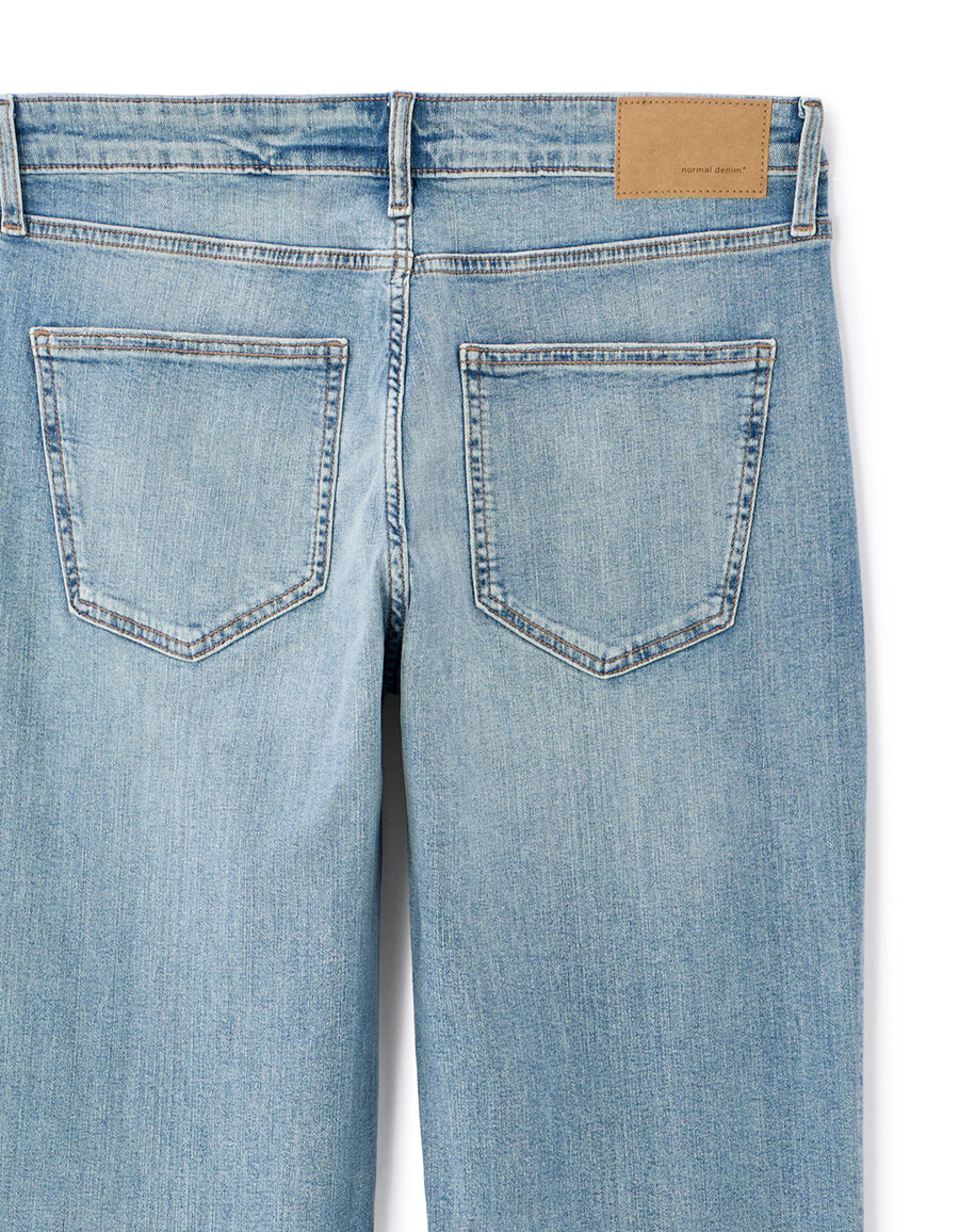 gerade geschnittene stretch-baumwolljeans