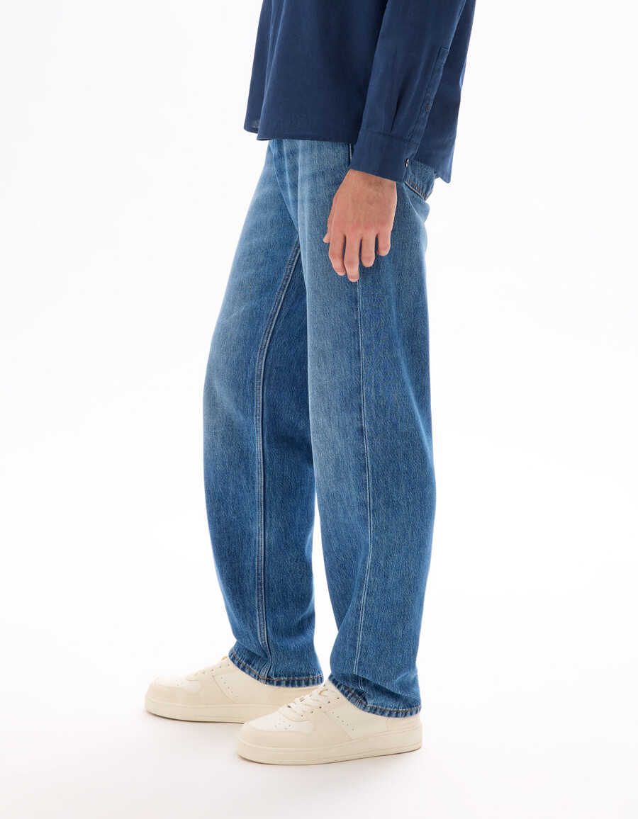 lockere baumwolljeans aus tencel lyocell