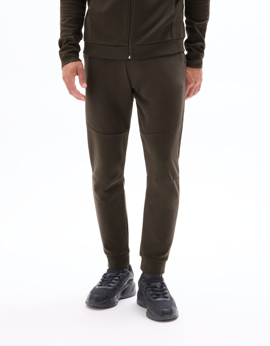 schmal geschnittene strick-jogginghose