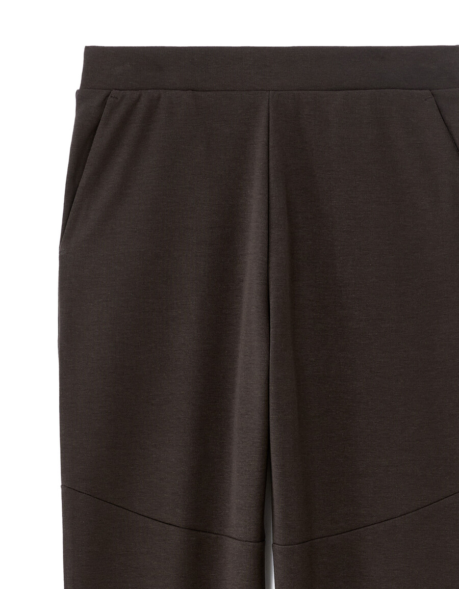 schmal geschnittene strick-jogginghose