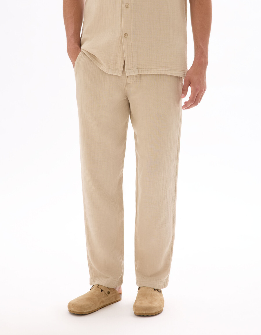 bequeme hose aus 100 baumwollgaze