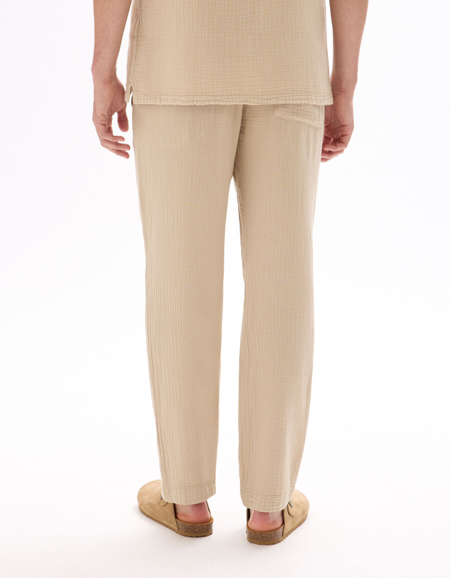 bequeme hose aus 100 baumwollgaze