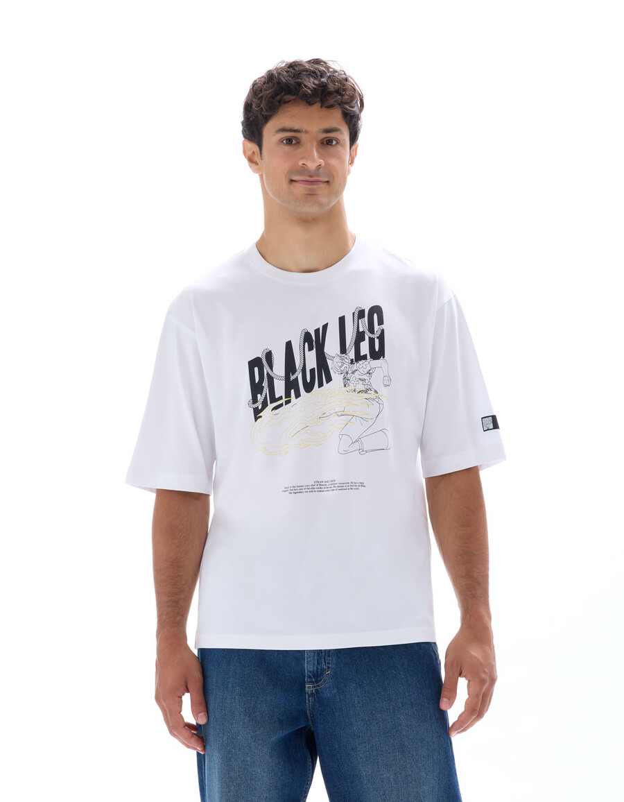 einteiliges weißes oversize-t-shirt