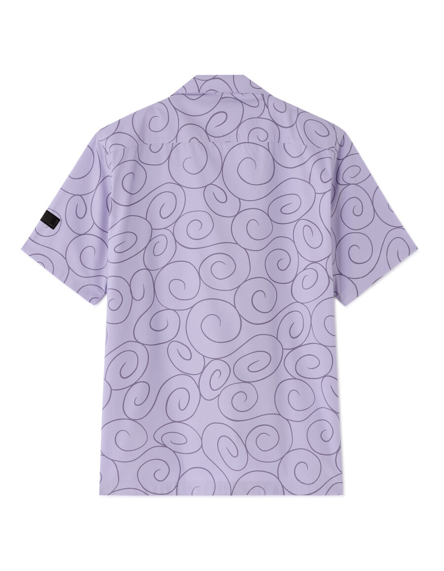 einteiliges lila oversize-hemd