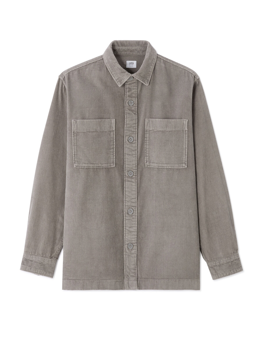 cord-overshirt aus 100 baumwolle