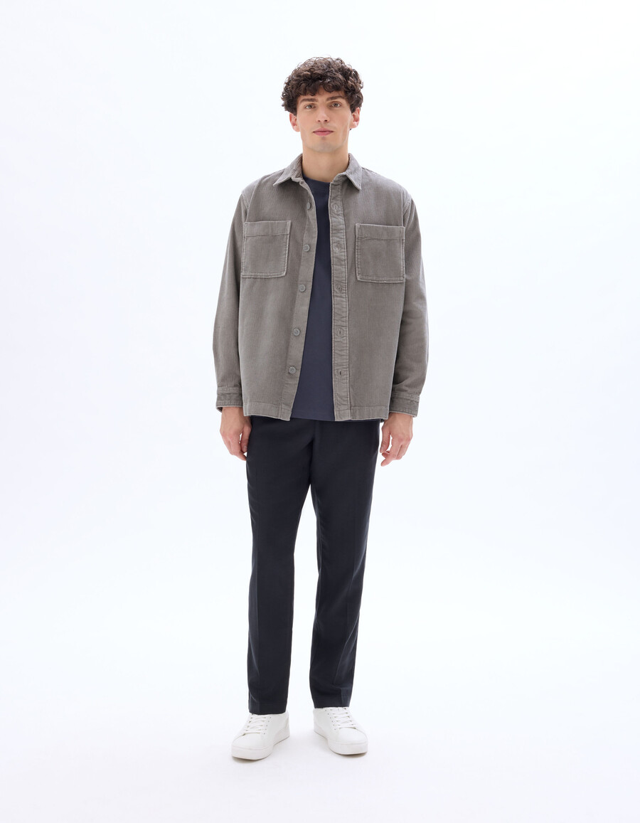 cord-overshirt aus 100 baumwolle
