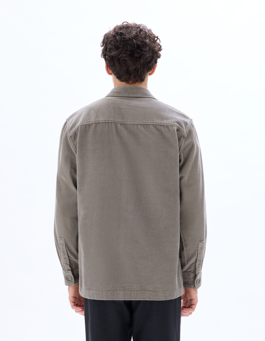 cord-overshirt aus 100 baumwolle