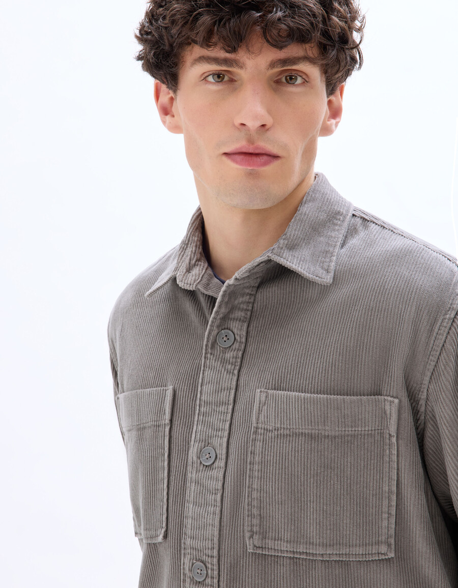 cord-overshirt aus 100 baumwolle