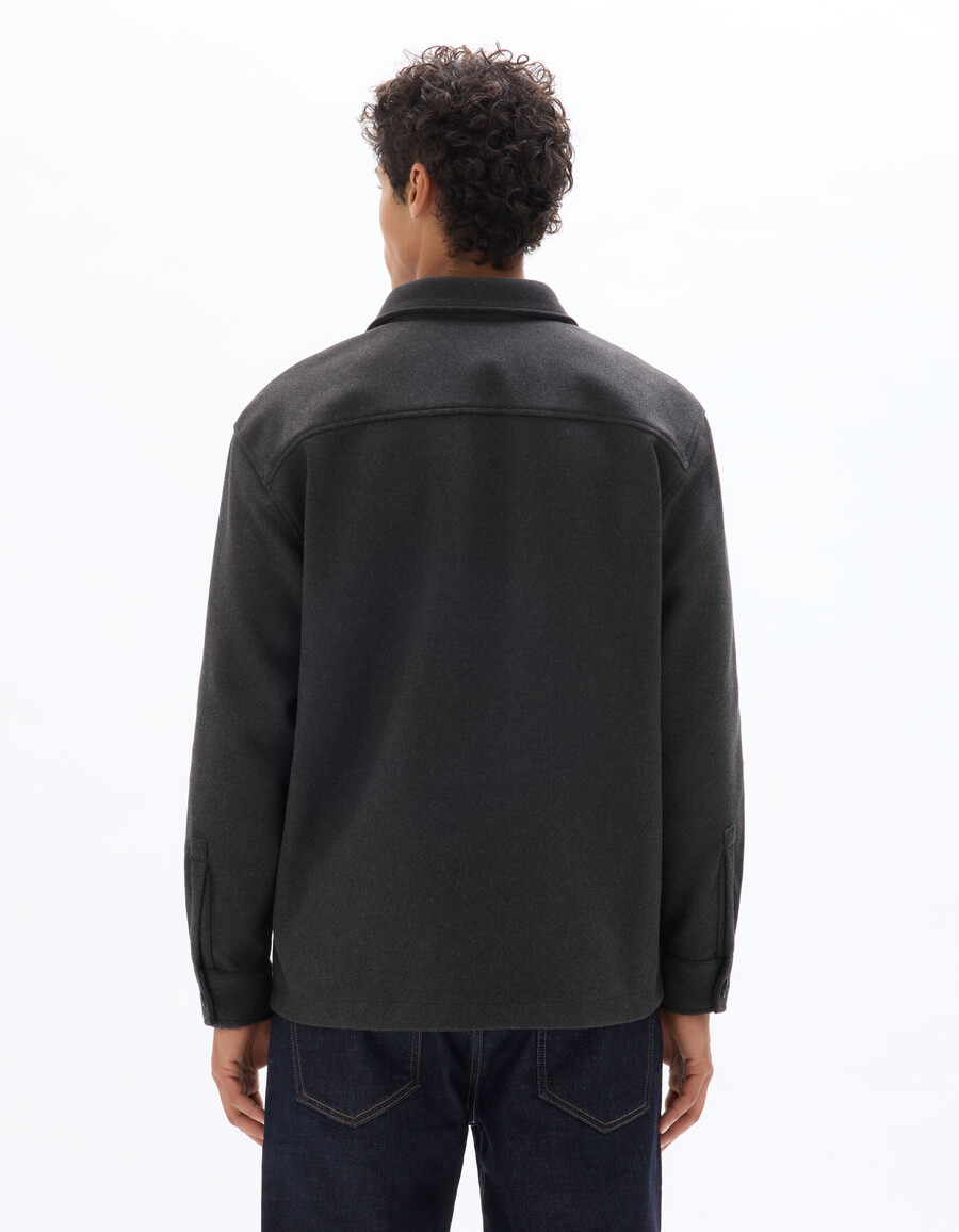 warmes schlichtes graues overshirt