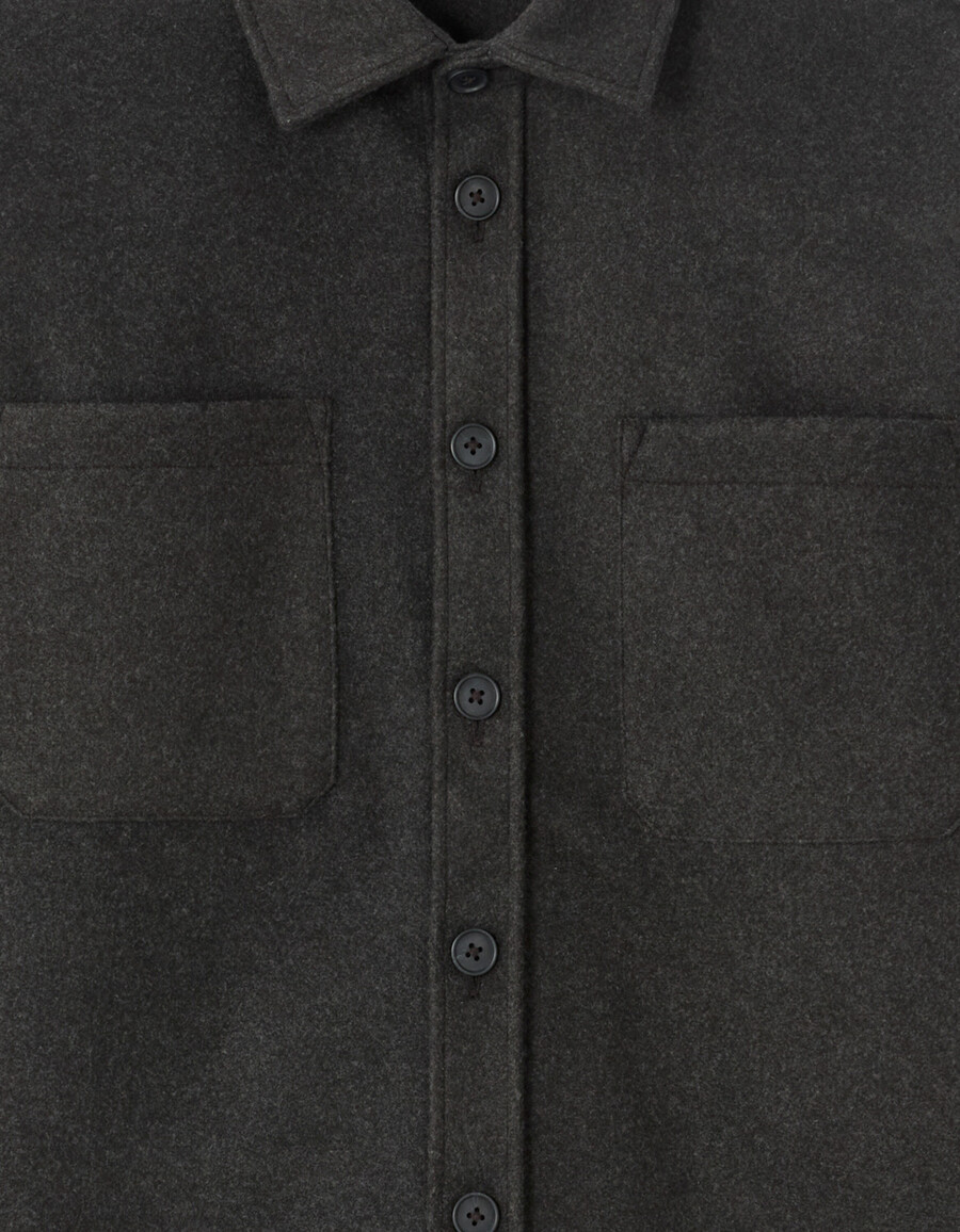 warmes schlichtes graues overshirt