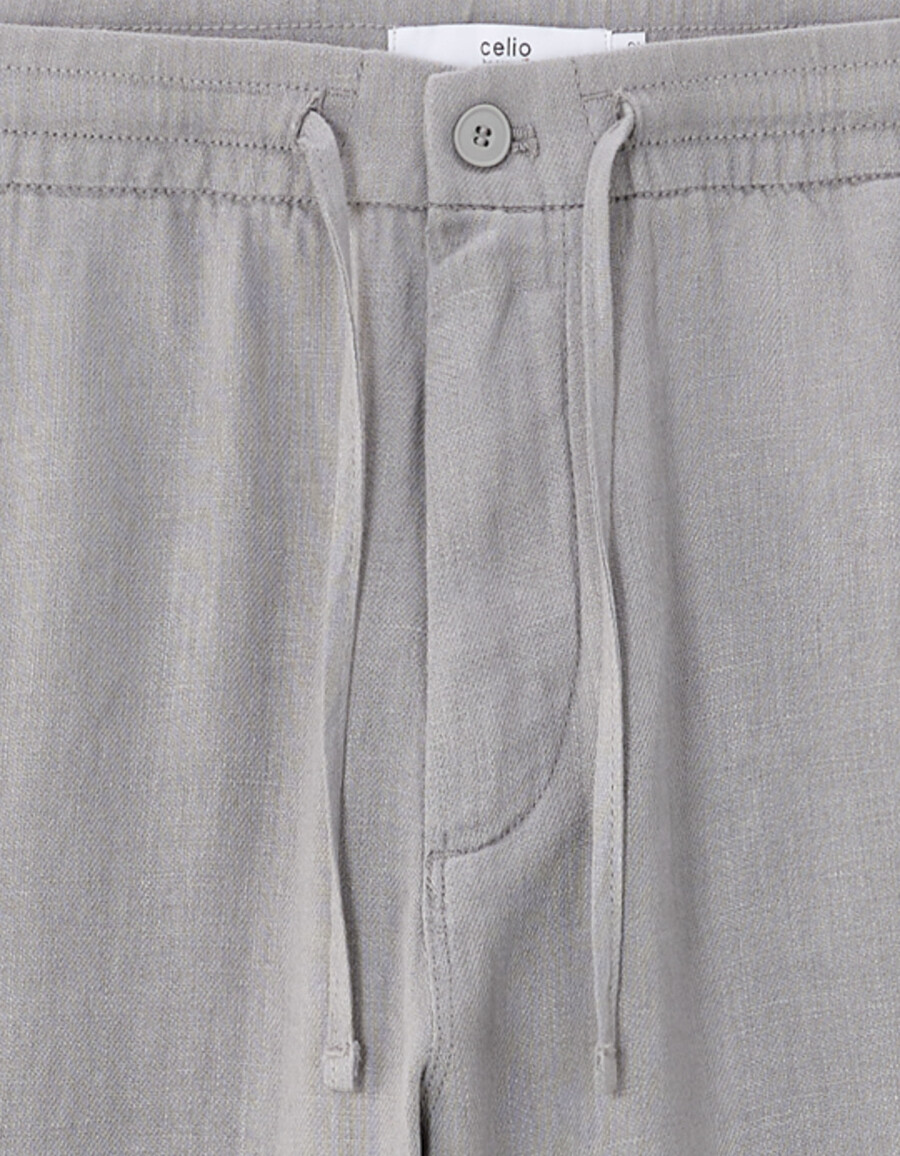 gerade geschnittene hose aus 100 leinen