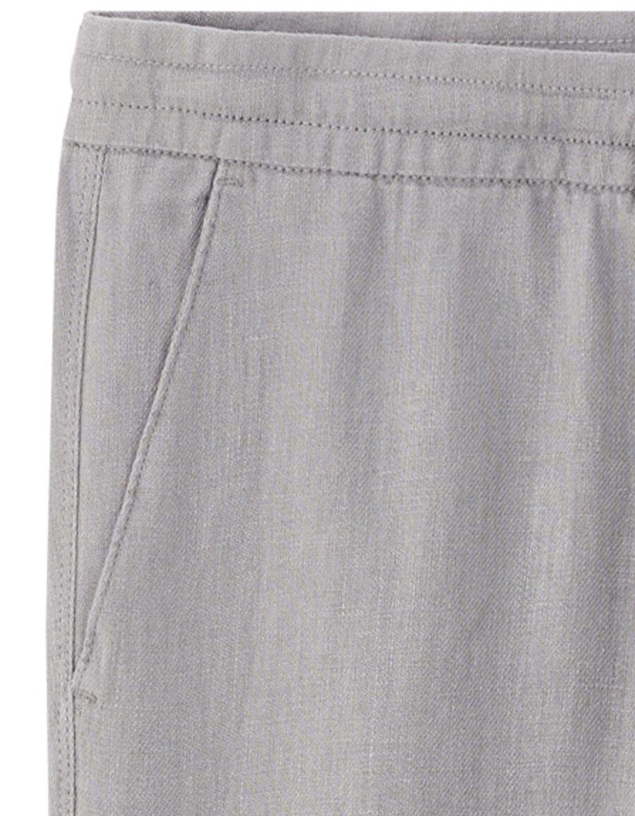 gerade geschnittene hose aus 100 leinen