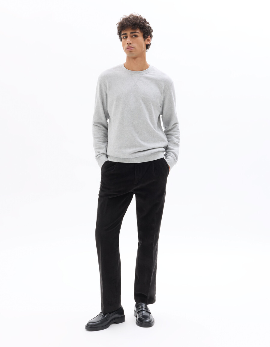 gerade geschnittene samt-chino-hose