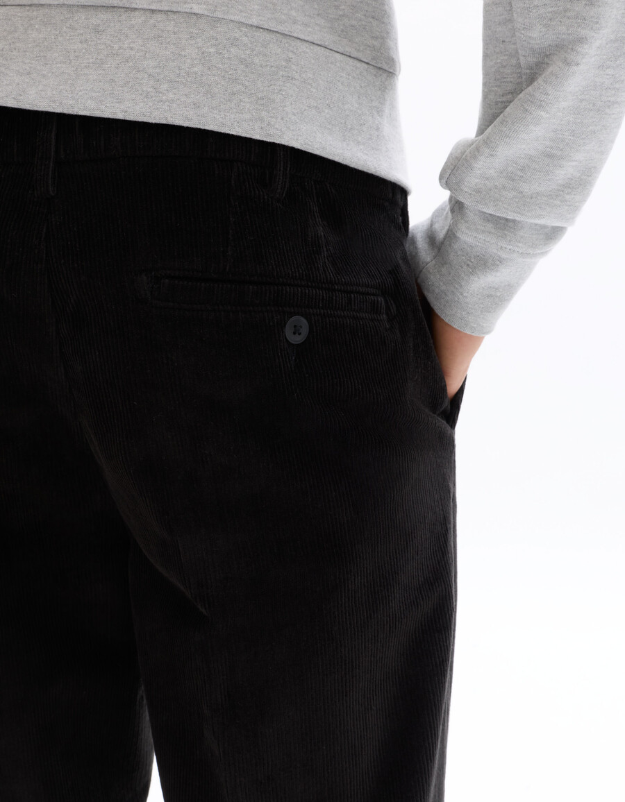 gerade geschnittene samt-chino-hose