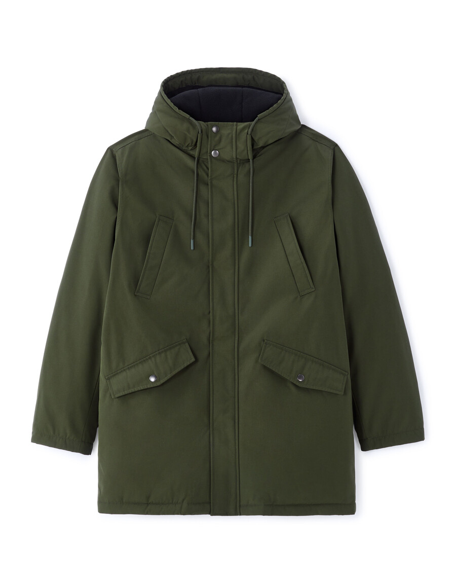 drycore parka mit wasserabweisender kapuze