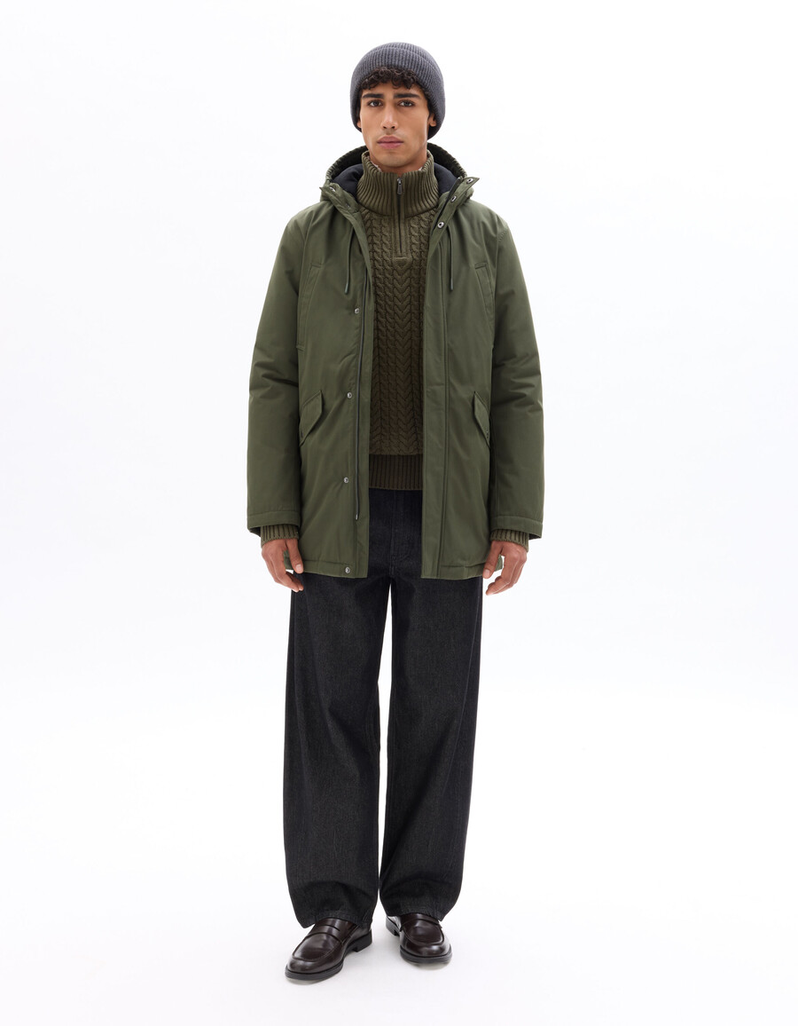 drycore parka mit wasserabweisender kapuze