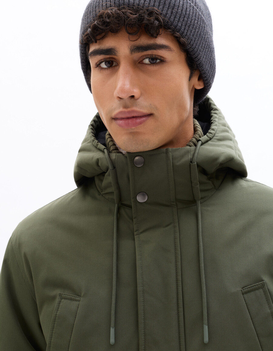 drycore parka mit wasserabweisender kapuze