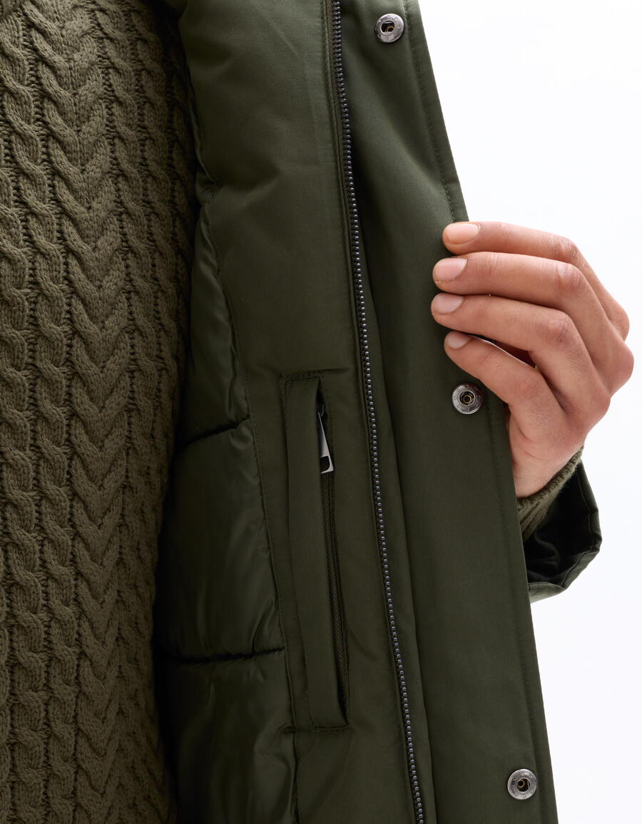 drycore parka mit wasserabweisender kapuze