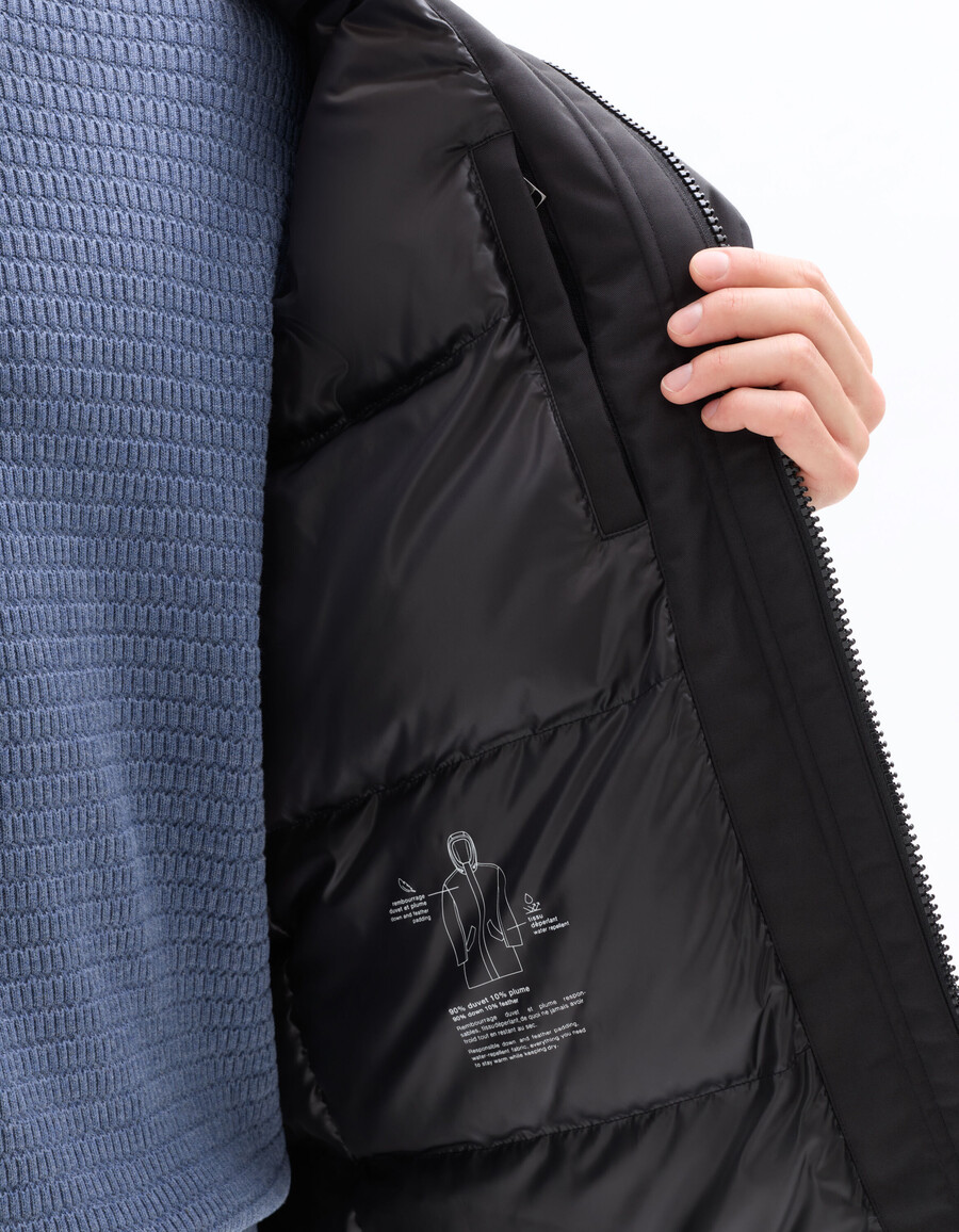 daunenparka mit kapuze 90 daunen 10 federn