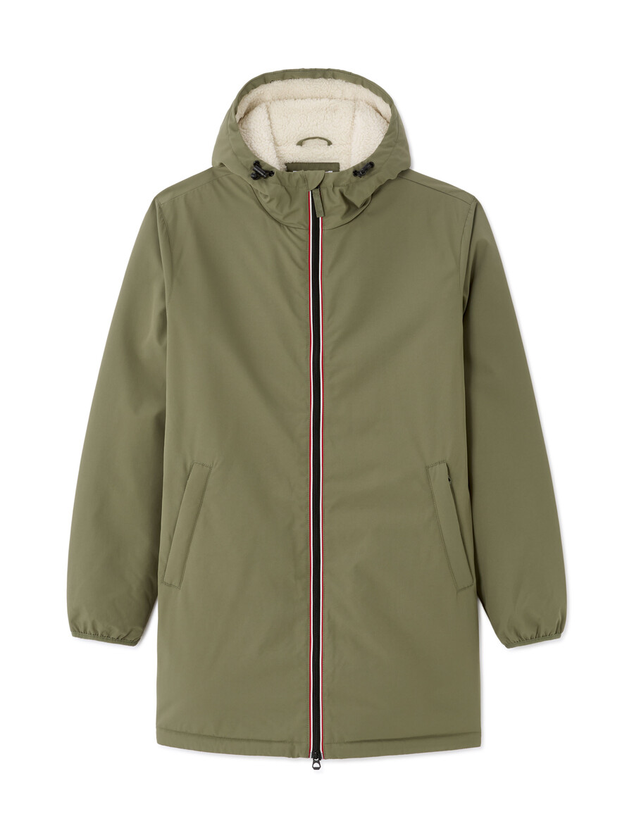 drycore parka mit wasserabweisender sherpagefütterter kapuze