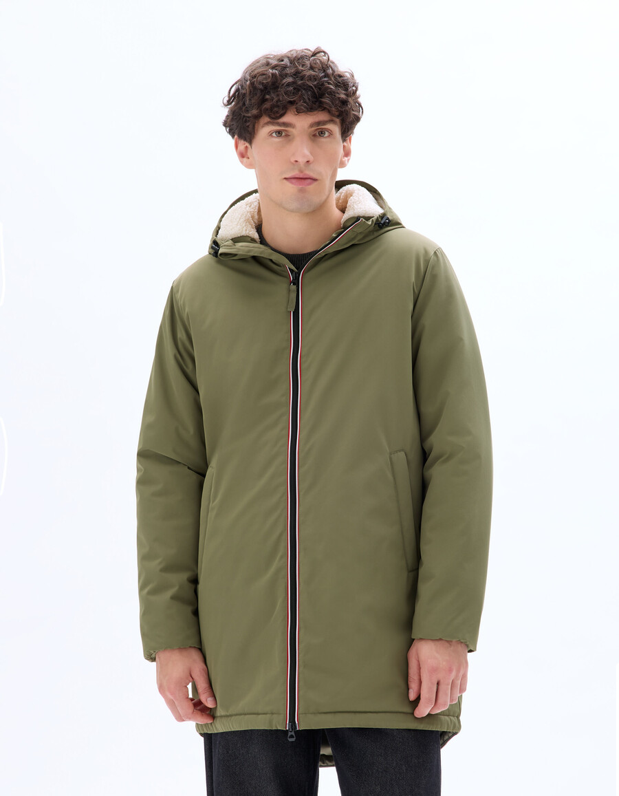 drycore parka mit wasserabweisender sherpagefütterter kapuze