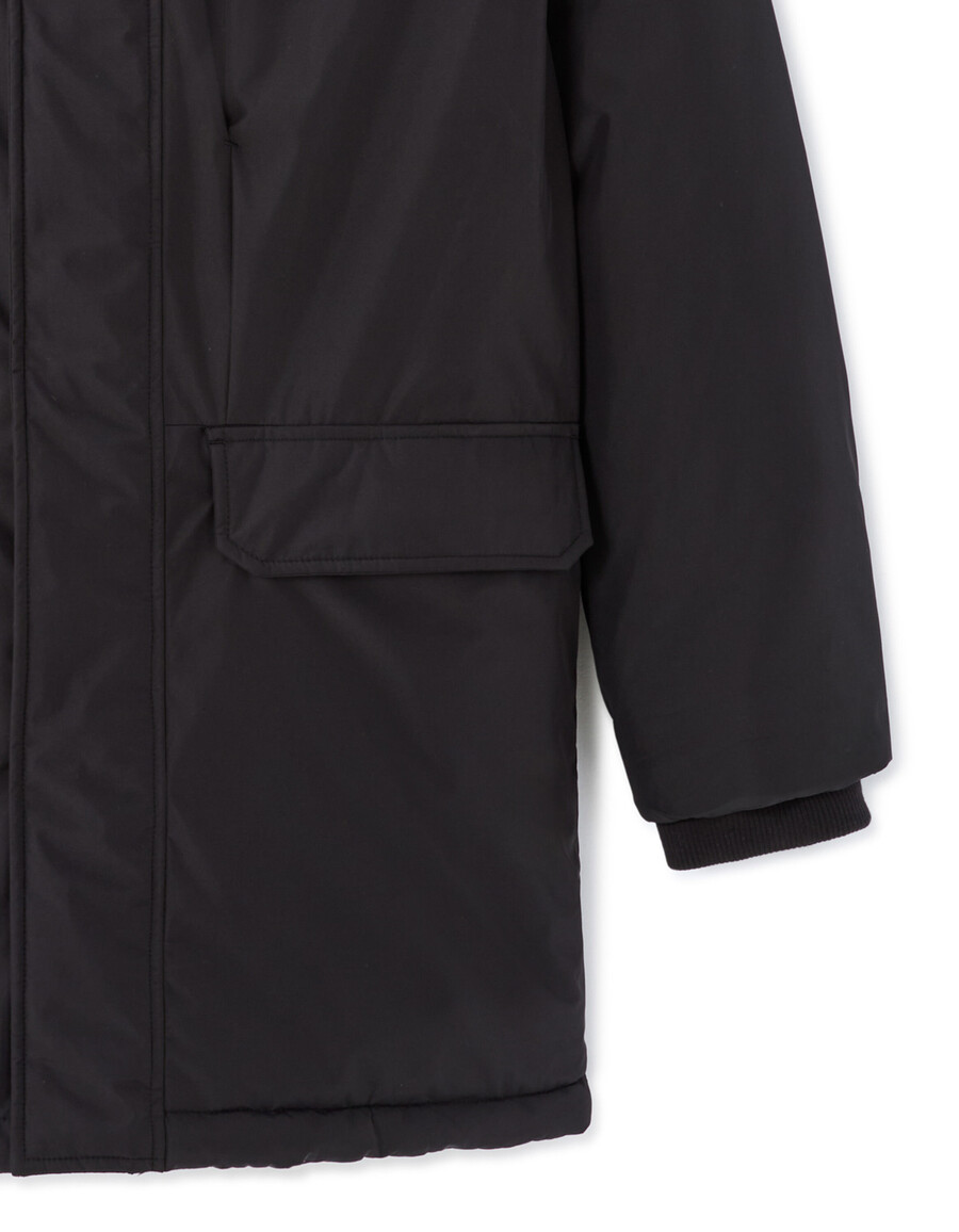 dualtech winterparka mit daunen federn und kapuze
