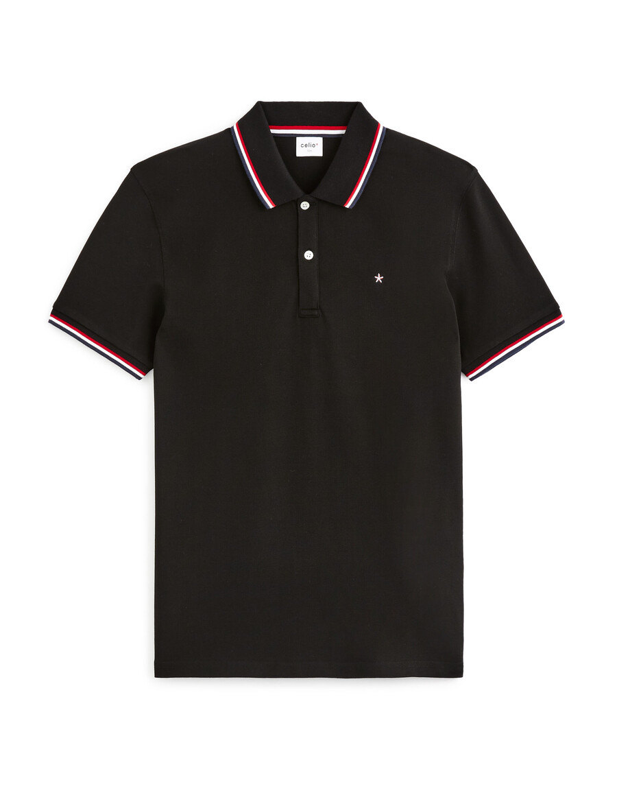 schmal geschnittenes poloshirt aus stretch-baumwollpiqué