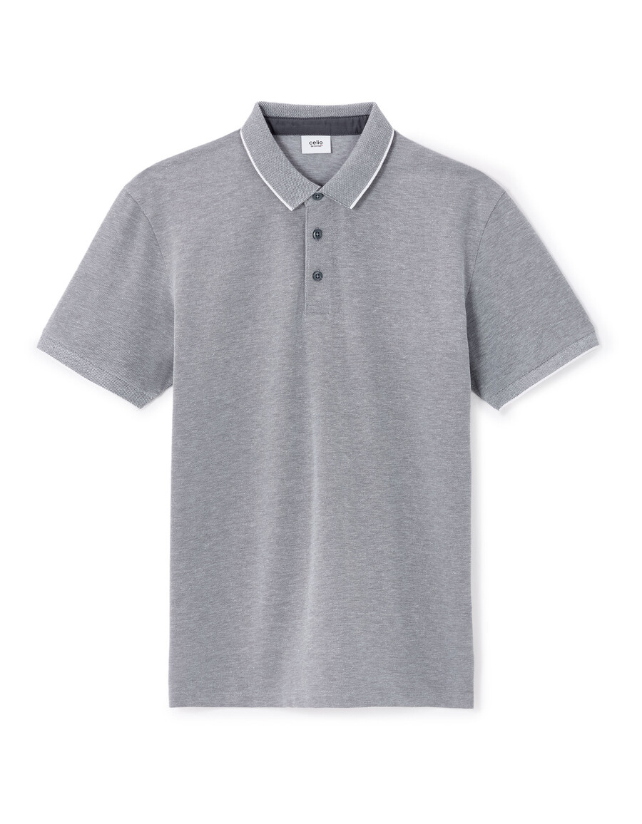 poloshirt in regulärer passform baumwollmischung
