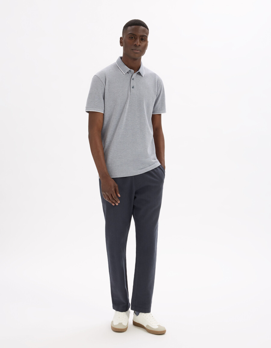 poloshirt in regulärer passform baumwollmischung