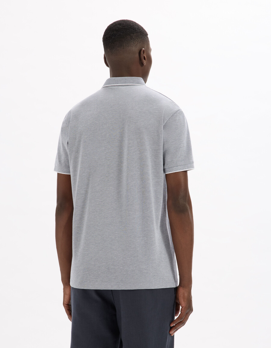poloshirt in regulärer passform baumwollmischung