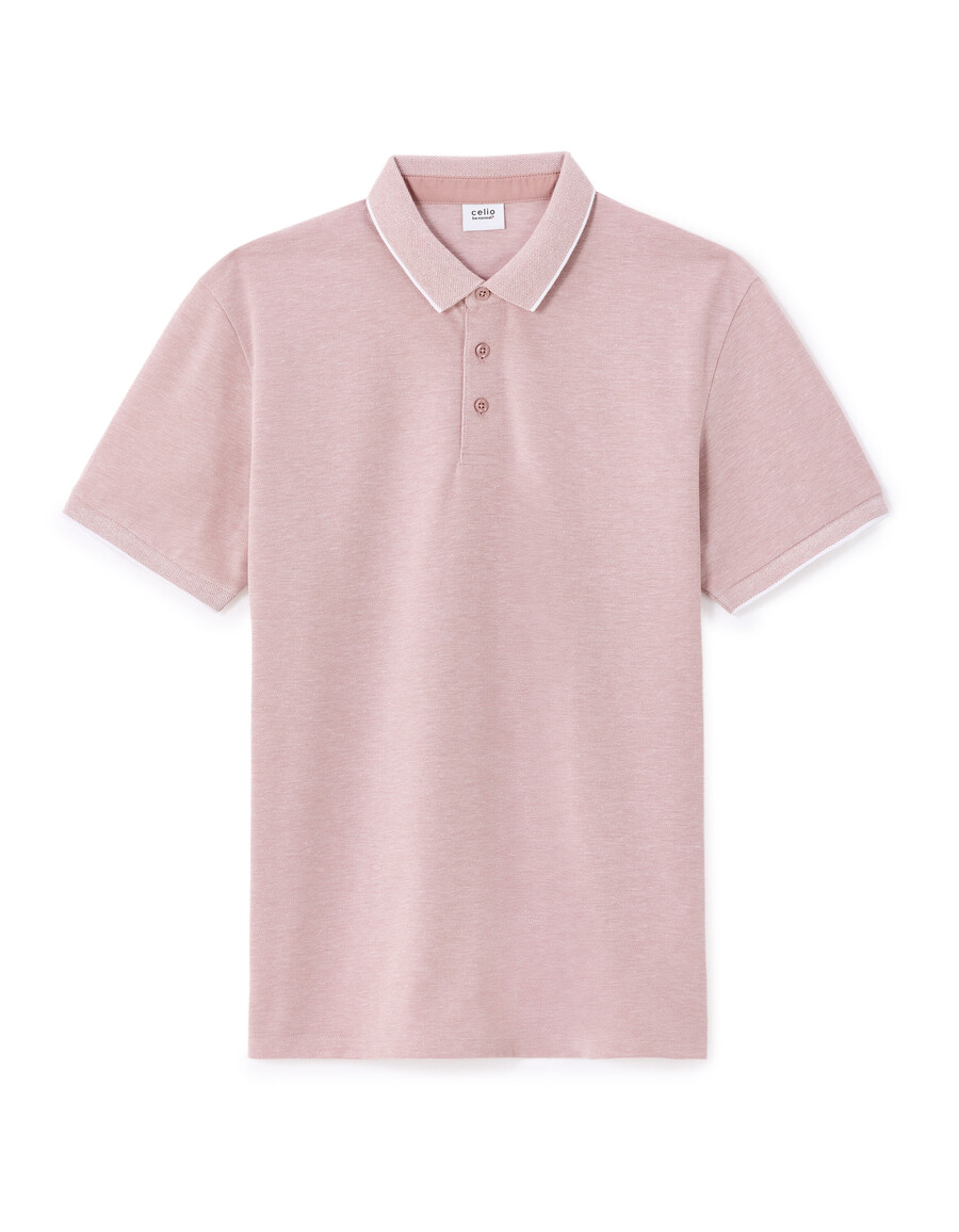 poloshirt in regulärer passform baumwollmischung